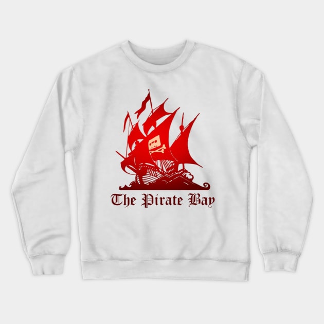 The Pirate Bay  , logo, file sharing website Crewneck Sweatshirt by CS77